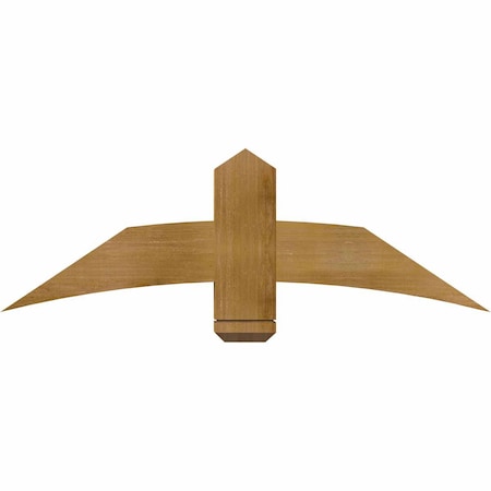 Ekena Millwork Bellingham Rough Sawn Timber Gable Bracket, Western Red Cedar, 48"W x 16"H x 4"D x 6"F, 8/12 Pitch GBW048X16X0406BEL00RWR